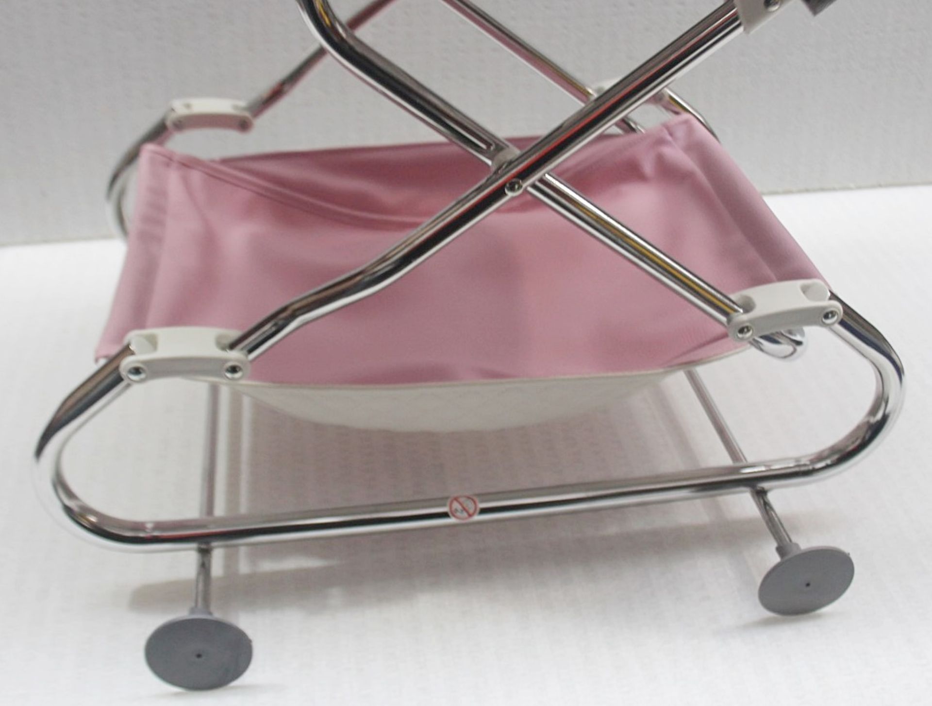 1 x BEBECAR 'Stylo' Premium Dolls Pram + Bag In Candy Pink - Original Price £325.00 - Image 7 of 13