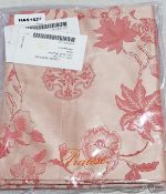 Set Of 2 x PRATESI 'Cina' Jacquard Pink Floral Print Pillow Shams (50x75cm)