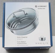1 x LE CREUSET 3-Ply Stainless Steel Multi-Size Steamer - Original Price £51.95 - Ref: 2165673/