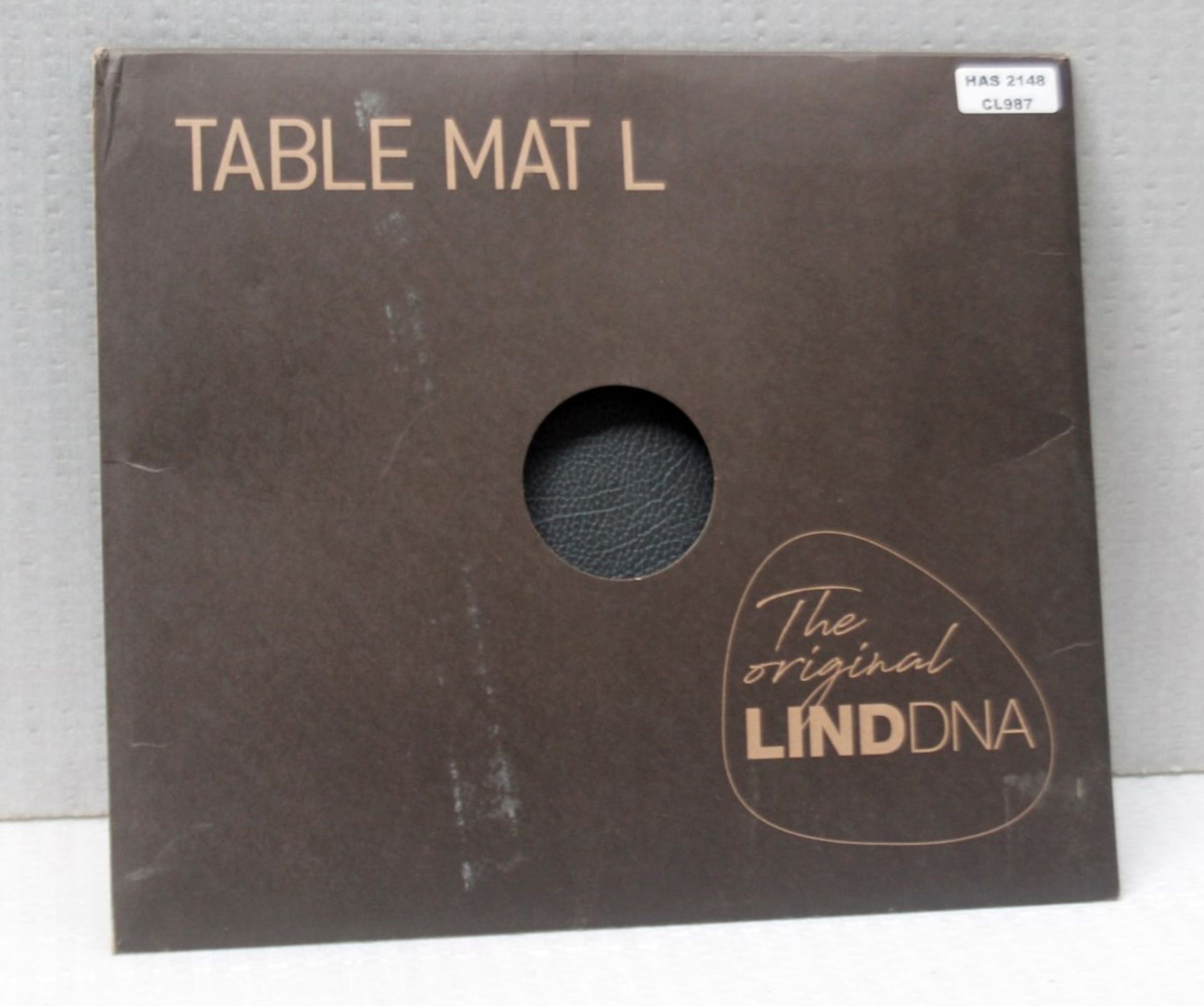 Set of 4 x LIND DNA 'Hippo' Leather Square Placemats Table Mats, In Black - Original Price £72.95 - Image 3 of 9