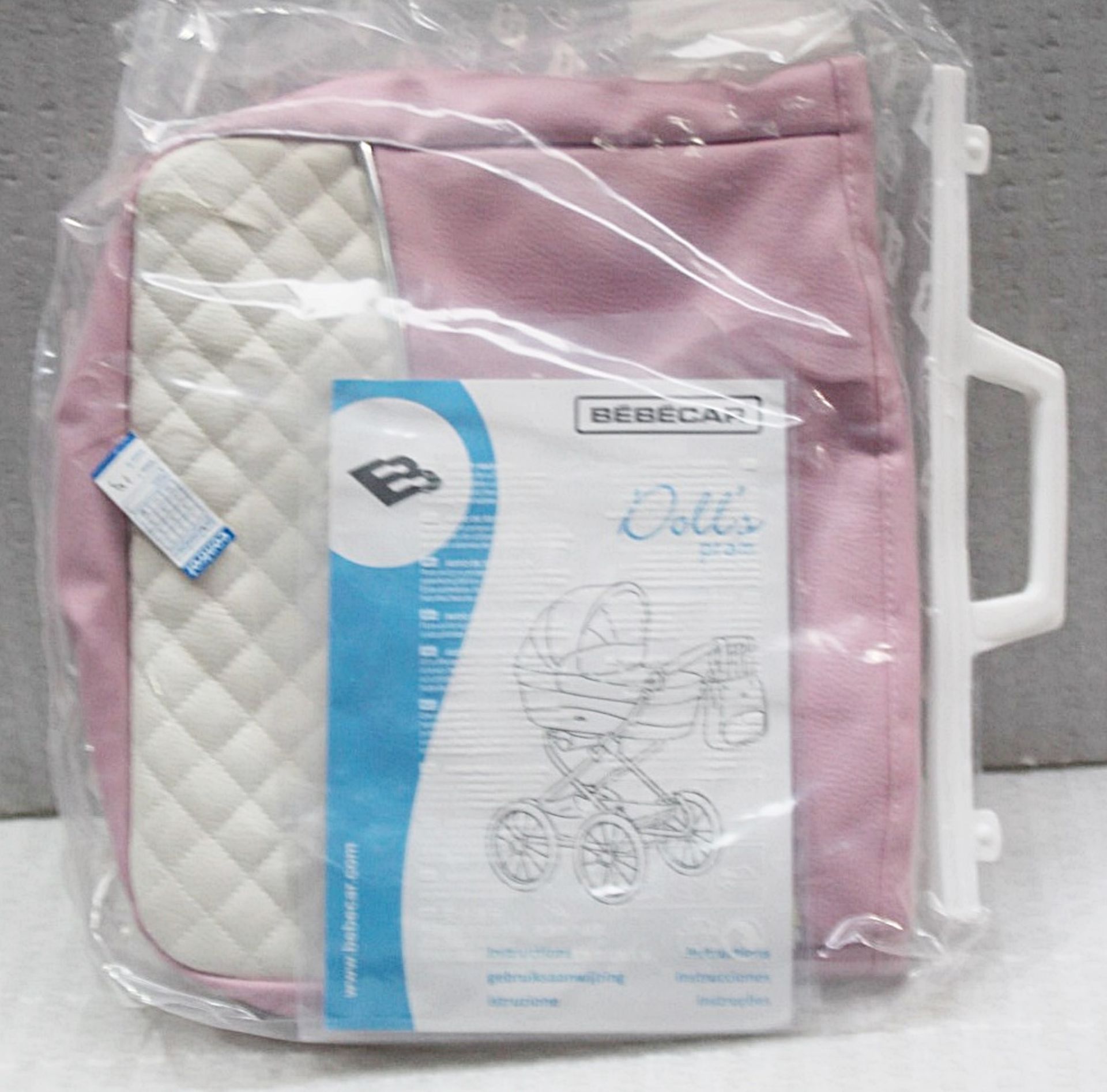 1 x BEBECAR 'Stylo' Premium Dolls Pram + Bag In Candy Pink - Original Price £325.00 - Image 13 of 13