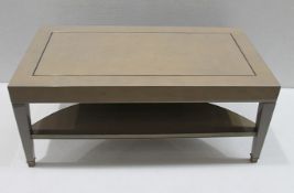 1 x JUSTIN VAN BREDA 'Legacy Alexander' Designer Lacquered Coffee Table With Undershelf - RRP £5,000