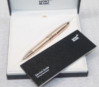 1 x MONTBLANC Meisterstück Geometry Solitaire Legrand Champagne Gold Rollerball - RRP £1,050