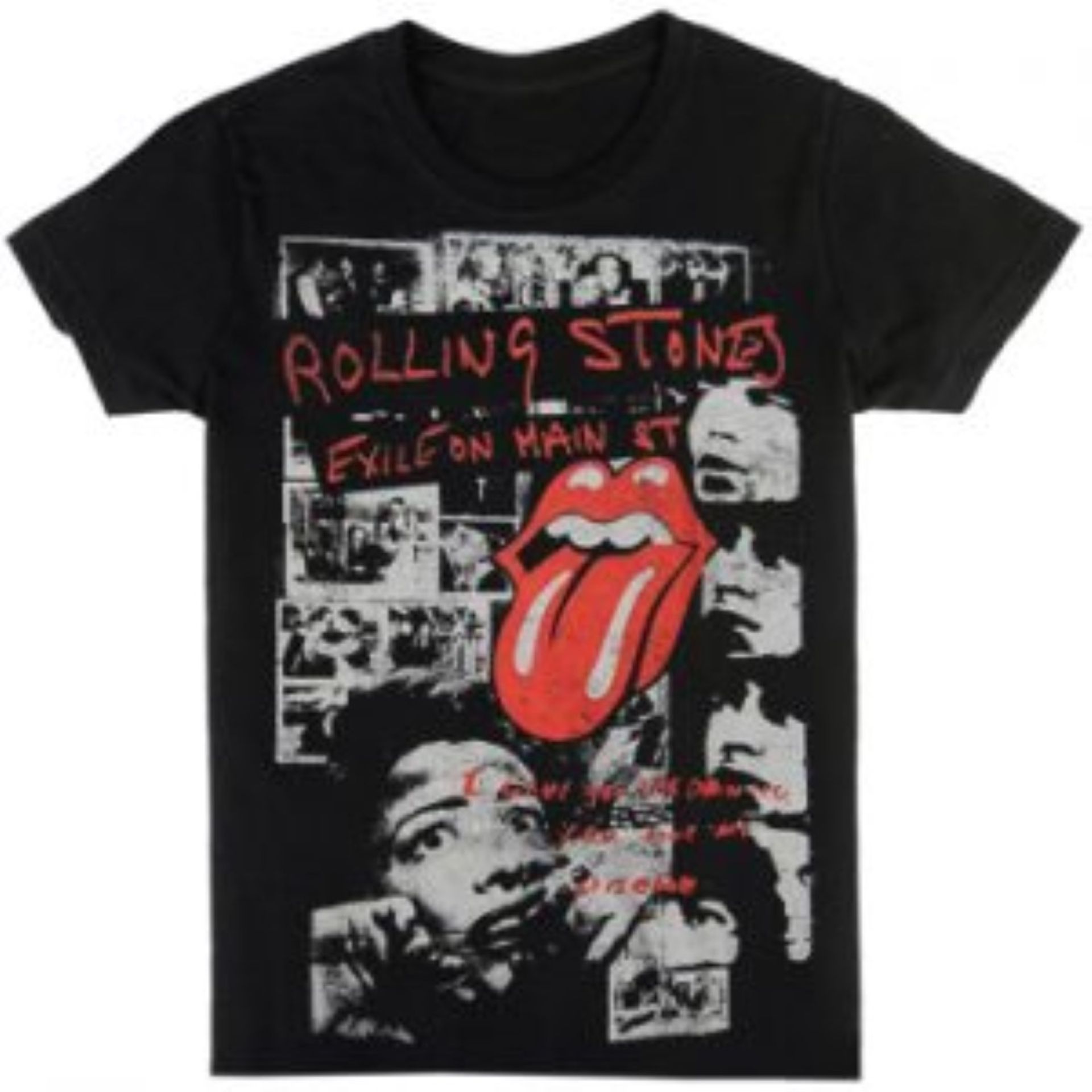 3 x THE ROLLING STONES Various Designs Short and Long Sleeve T-Shirts - Size: Large - Officially - Image 4 of 7