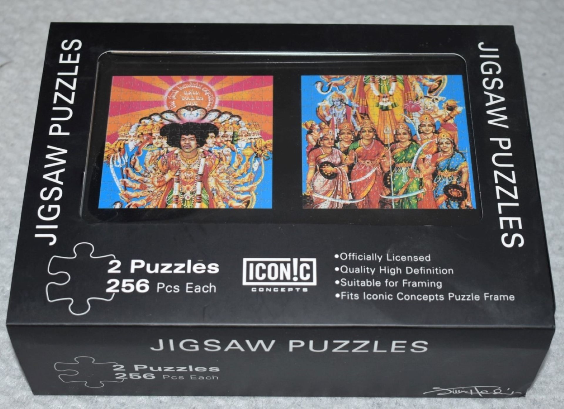 1 x Jimmy Hendrix Jigsaw Puzzle Set By Iconic Concepts - Includes 2 x 256pc Jigsaws in Collectors - Image 2 of 6