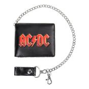 1 x ACDC Men's Bifold Wallet With Chain - Presented in Gift Box - Officially Licensed Merchandise -