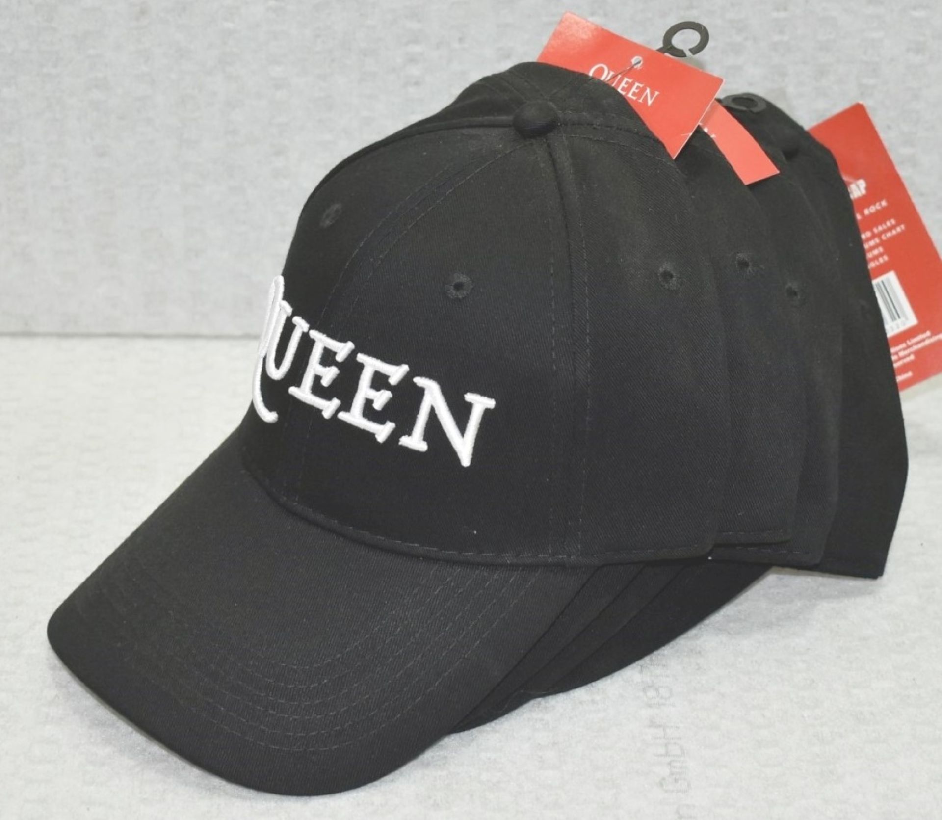 4 x Queen Baseball Caps - Colour: Black - One Size With Adjustable Strap - Officially Licensed - Image 2 of 7