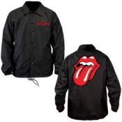 1 x Rolling Stones Windbreaker Jacket With Iconic Tongue Logo - Size: XL - Officially Licensed