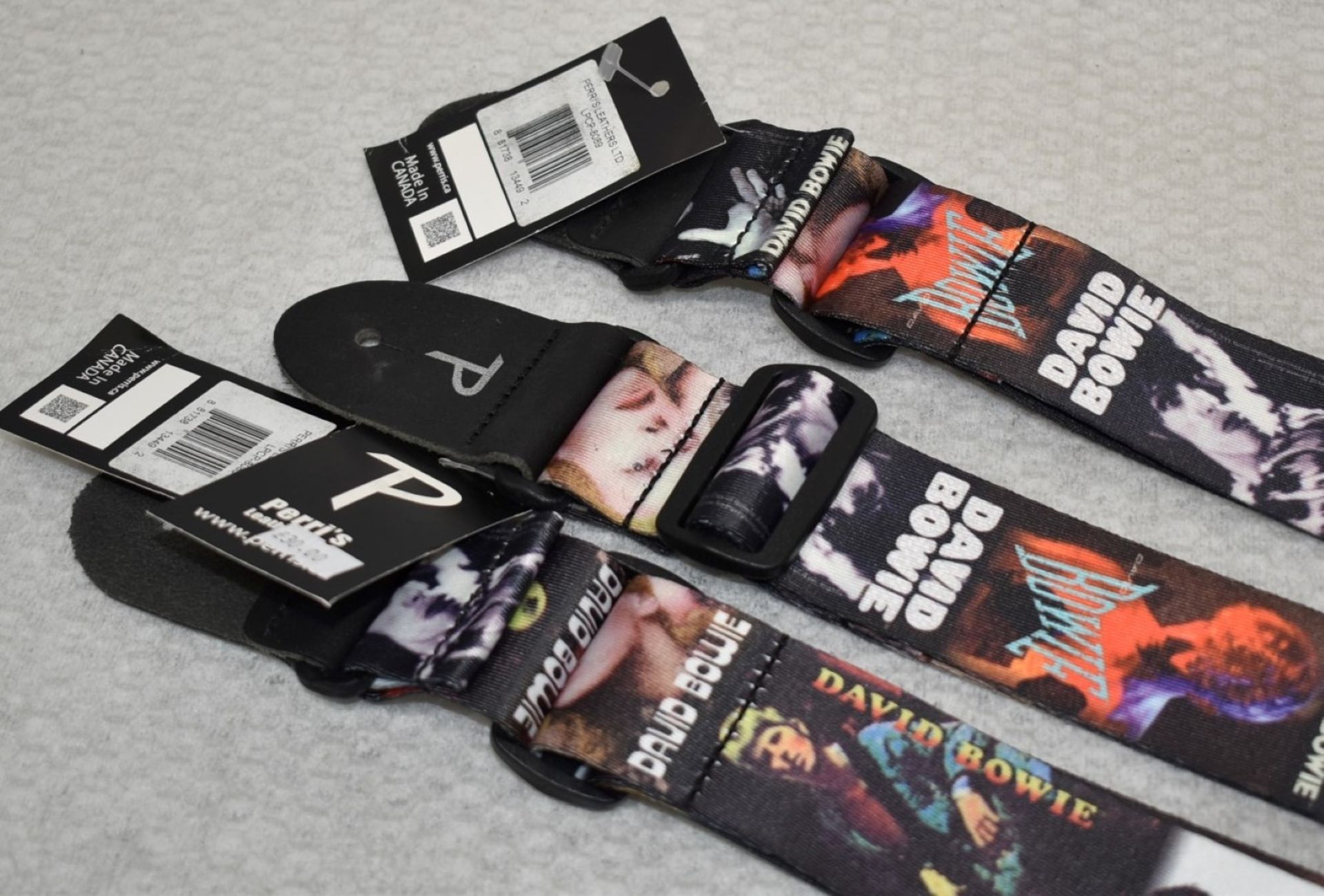 3 x David Bowie Guitar Straps by Perri's - Officially Licensed Merchandise - RRP £90 - New & Unused - Image 3 of 8