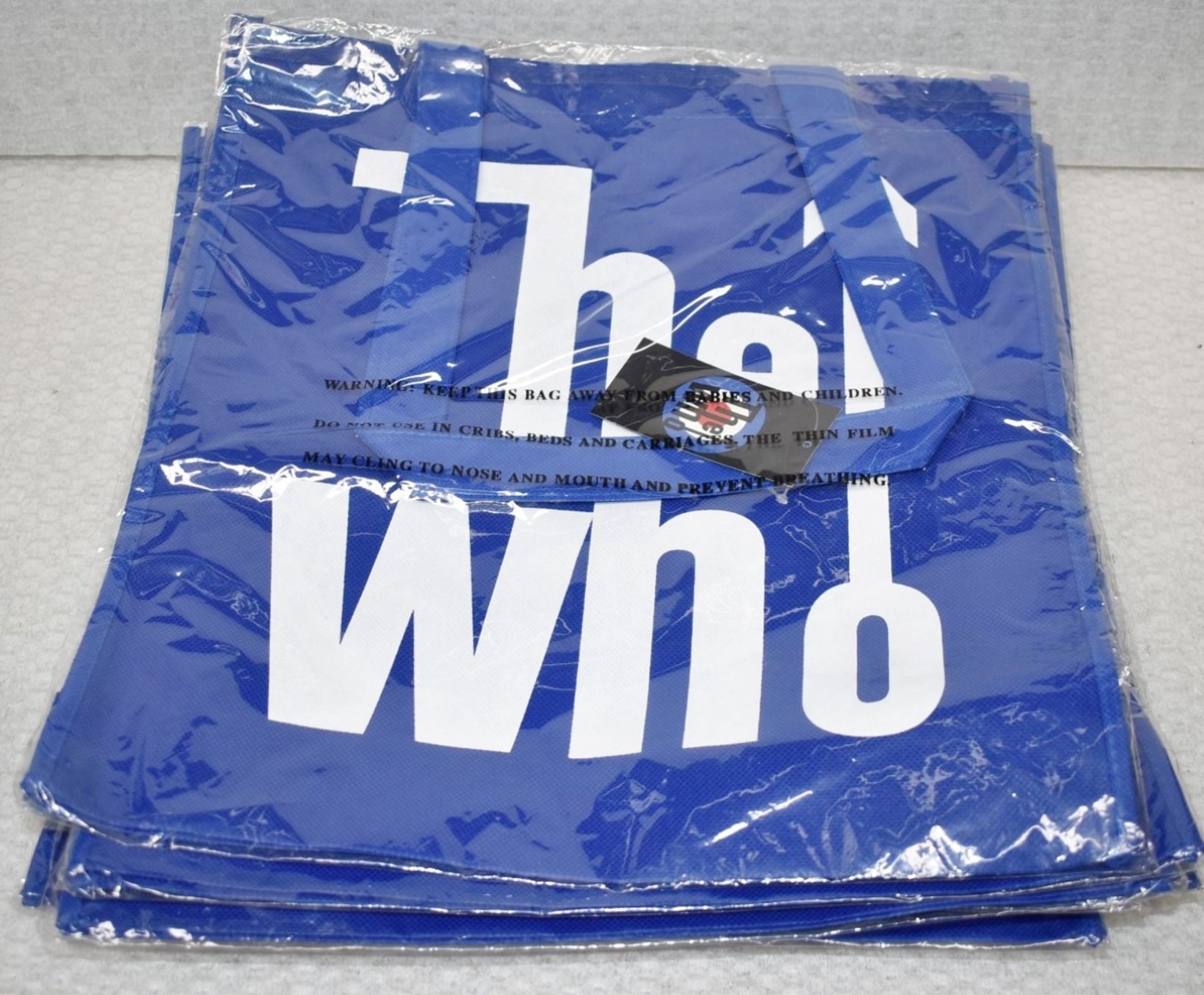 7 x The Who Eco Tote Shopper Bags - Size: 40 x 36 cms - Polypropylene Eco Material With Artwork