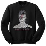 1 x David Bowie Aladdin Sane Men's Jumper - 100% Cotton - Size: Medium - Officially Licensed