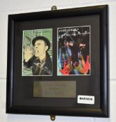 1 x Framed DAVID BOWIE Autograph - Outside Postcard Signed By David Bowie - Includes COA -