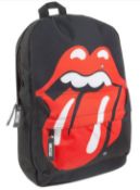 1 x Rolling Stones Backpack Bag by Rock Sax - Officially Licensed Merchandise - New & Unused -