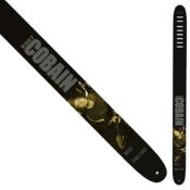 1 x Leather Guitar Strap by Perri's - Features KURT COBAIN - Officially Licensed Merchandise -
