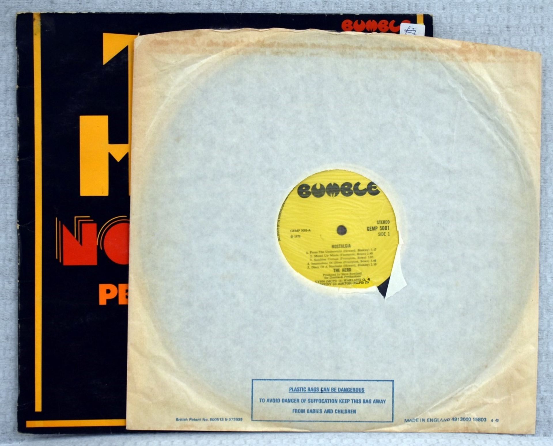 1 x THE HERD Nostalgia Bumble Records 1972 2 Sided 12 Inch Vinyl - Ref: RNR8609 - CL720 - Location: - Image 11 of 16