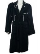 1 x Ramones Biker Jacket Luxury Bathrobe Dressing Gown - Officially Licensed Merchandise - New &