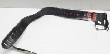 1 x Kiss Leather Guitar Strap by Perri's - Officially Licensed Merchandise - RRP £40 - New & Unused