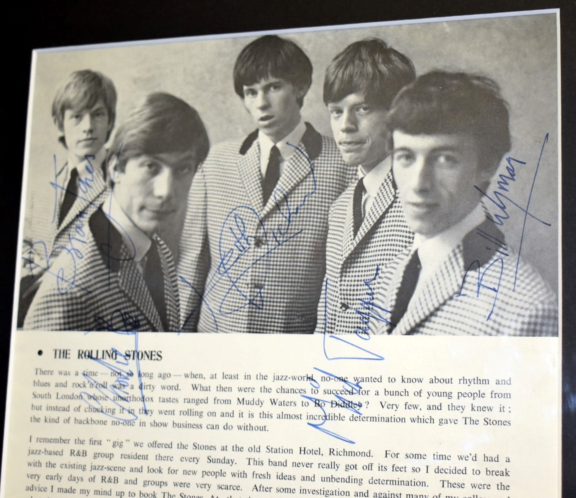 1 x Framed THE ROLLING STONES Autographs - 1964 Richmond Jazz and Blues Festival Programme Signed - Image 10 of 13