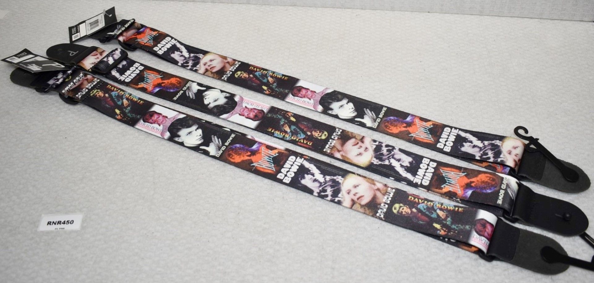 3 x David Bowie Guitar Straps by Perri's - Officially Licensed Merchandise - RRP £90 - New & Unused - Image 2 of 8