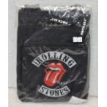 1 x Rolling Stones Cross Body Festival Bag by Rock Sax - Iconic Tongue and Lips Logo - Officially