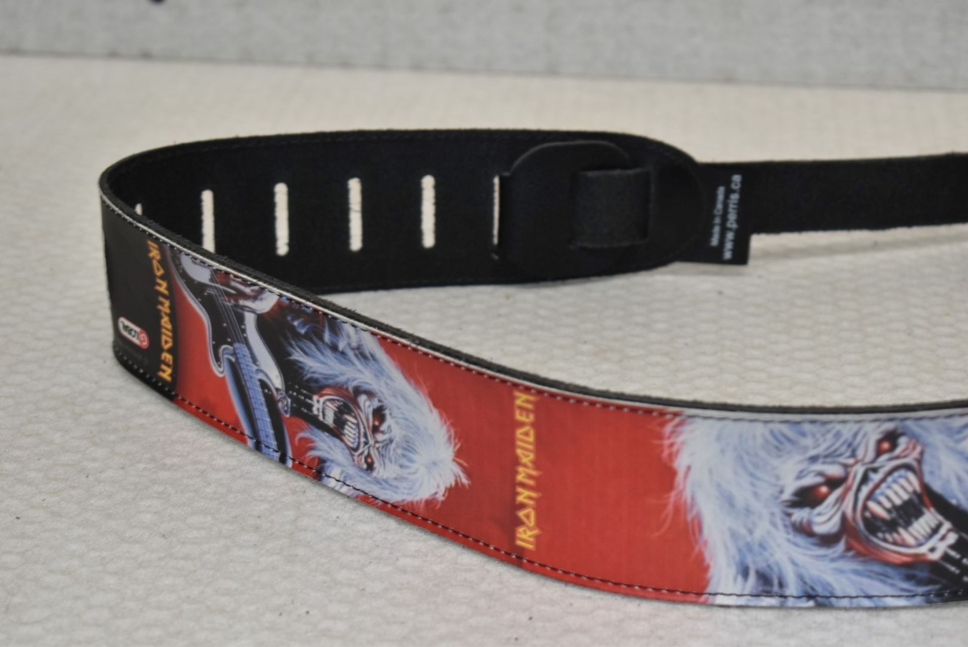 1 x Iron Maiden Leather Guitar Strap by Perri's - Officially Licensed Merchandise - RRP £40 - New & - Image 4 of 9