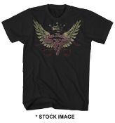 1 x VAN HALEN Wings Logo Short Sleeve Men's T-Shirt by Gildan - Size: Extra Large - Colour: Black -