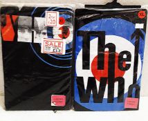2 x THE WHO Various Designs Short Sleeve Ladies T-Shirts - Size: Extra Large - Officially Licensed