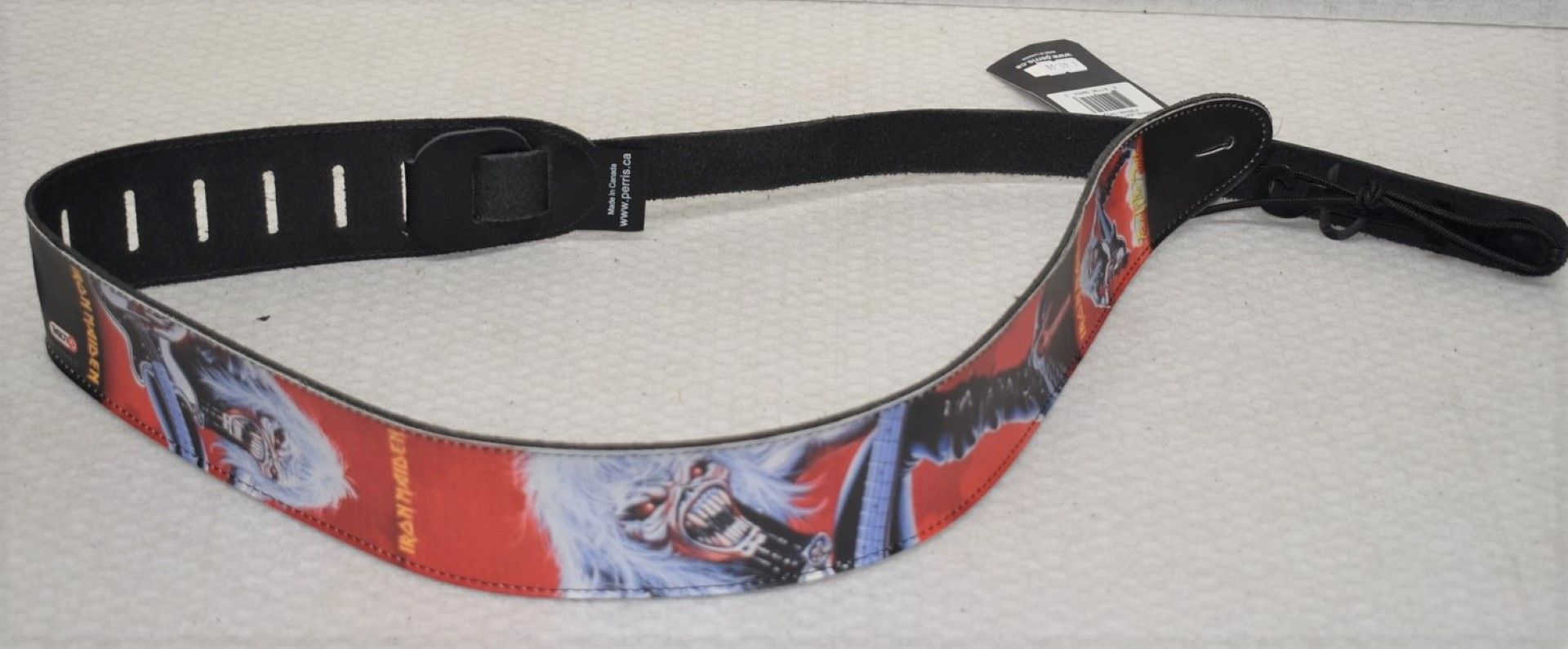 1 x Iron Maiden Leather Guitar Strap by Perri's - Officially Licensed Merchandise - RRP £40 - New & - Image 2 of 9