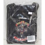 1 x Guns N Roses Cross Body Festival Bag by Rock Sax - Iconic Appetite For Destruction Logo -