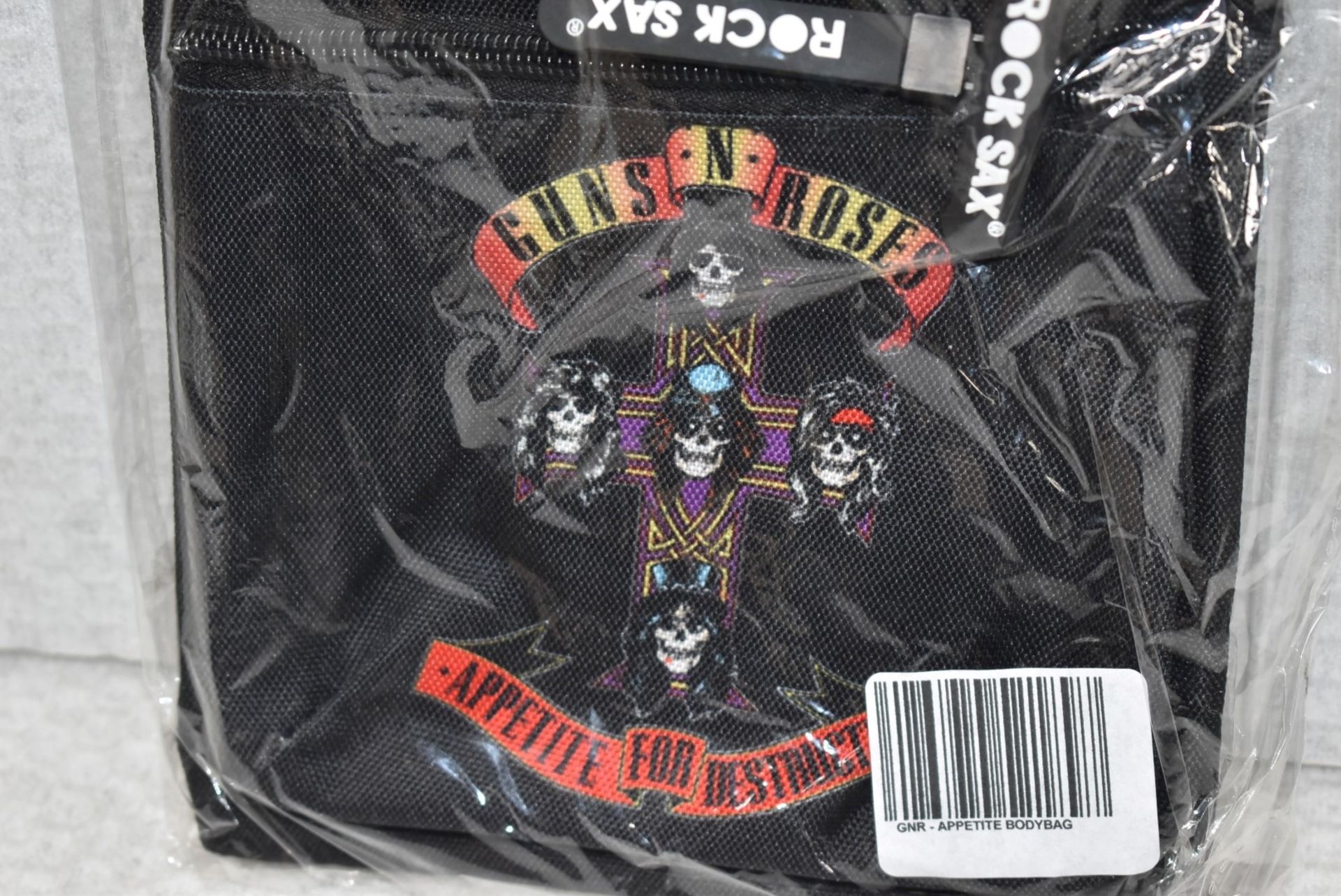 1 x Guns N Roses Cross Body Festival Bag by Rock Sax - Iconic Appetite For Destruction Logo - - Image 2 of 3