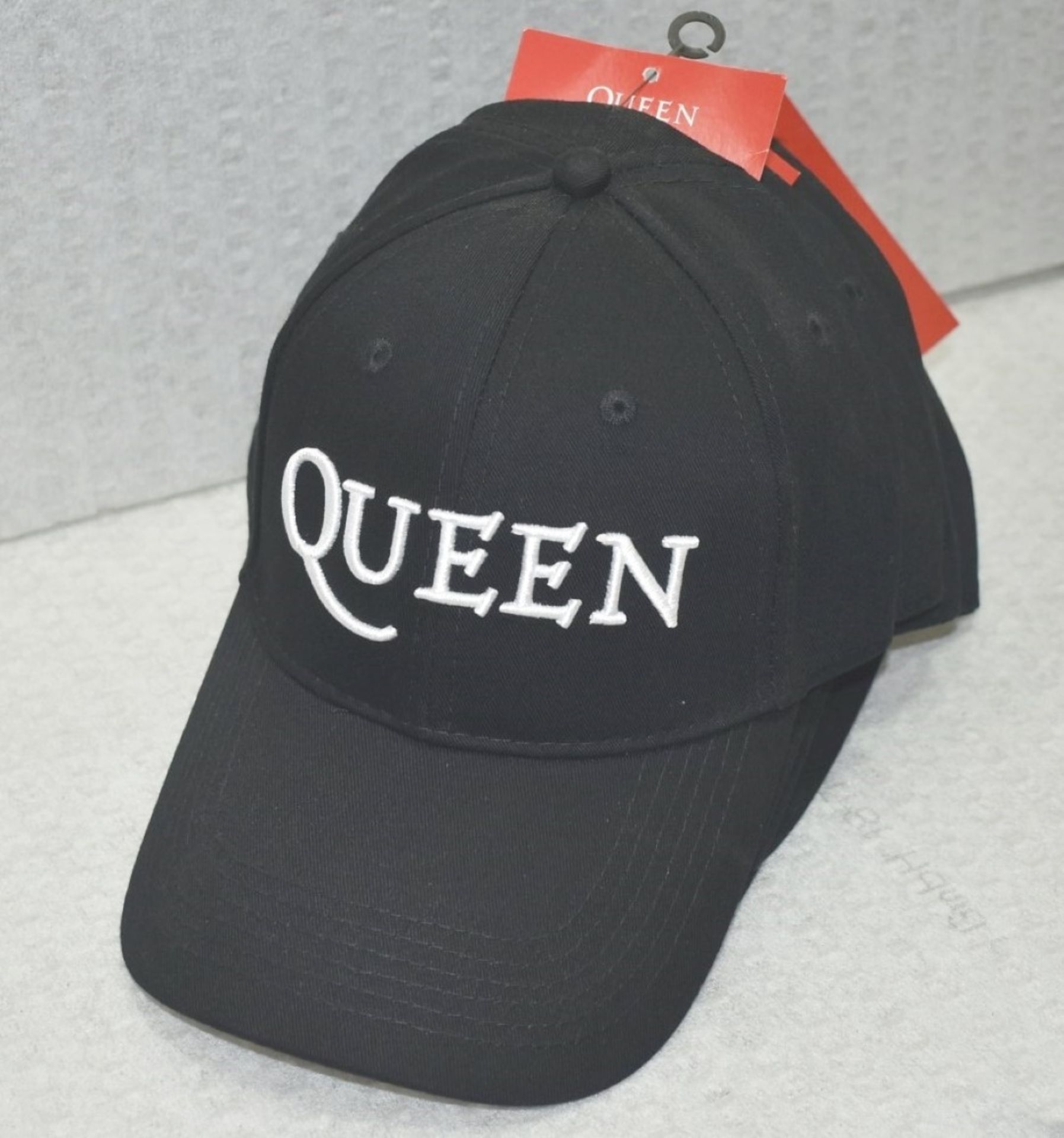 4 x Queen Baseball Caps - Colour: Black - One Size With Adjustable Strap - Officially Licensed