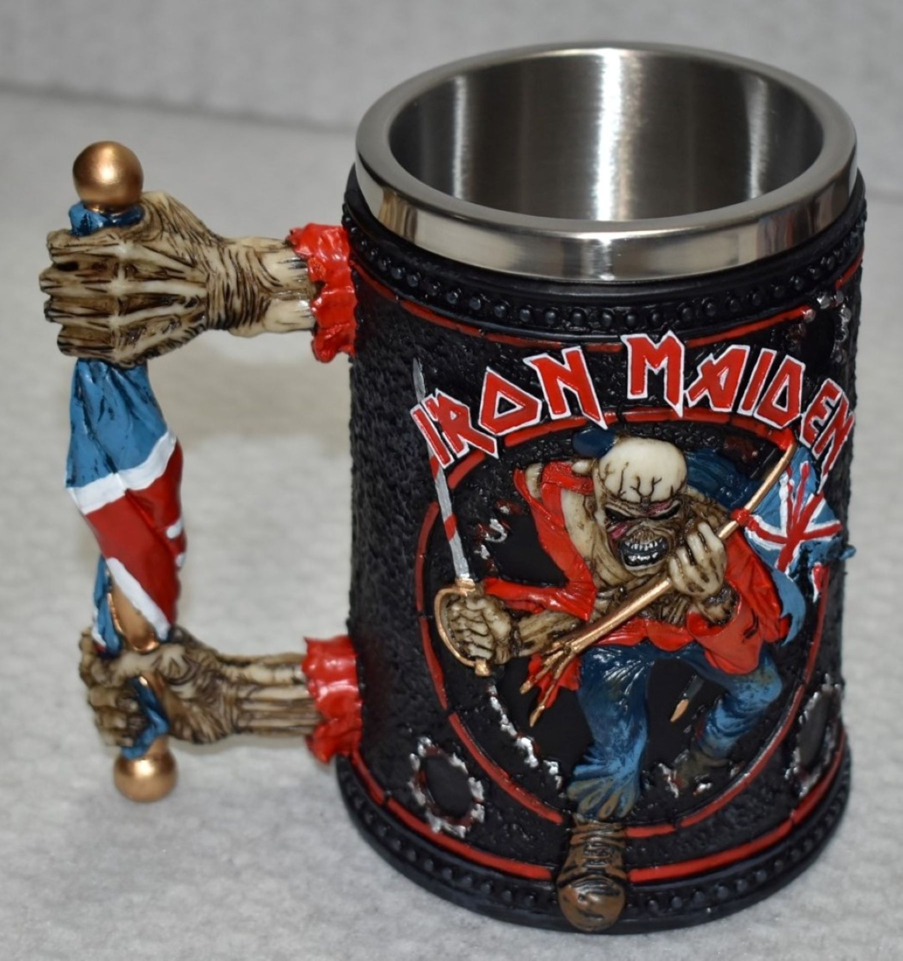 1 x Iron Maiden Tankard Beer Mug - RRP £60 - High Quality Hand Painted - Removable Insert - - Image 10 of 13