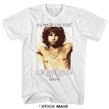 1 x THE DOORS Official Merchandise An American Poet Jim Morrison Logo T-Shirt - Size: Large -