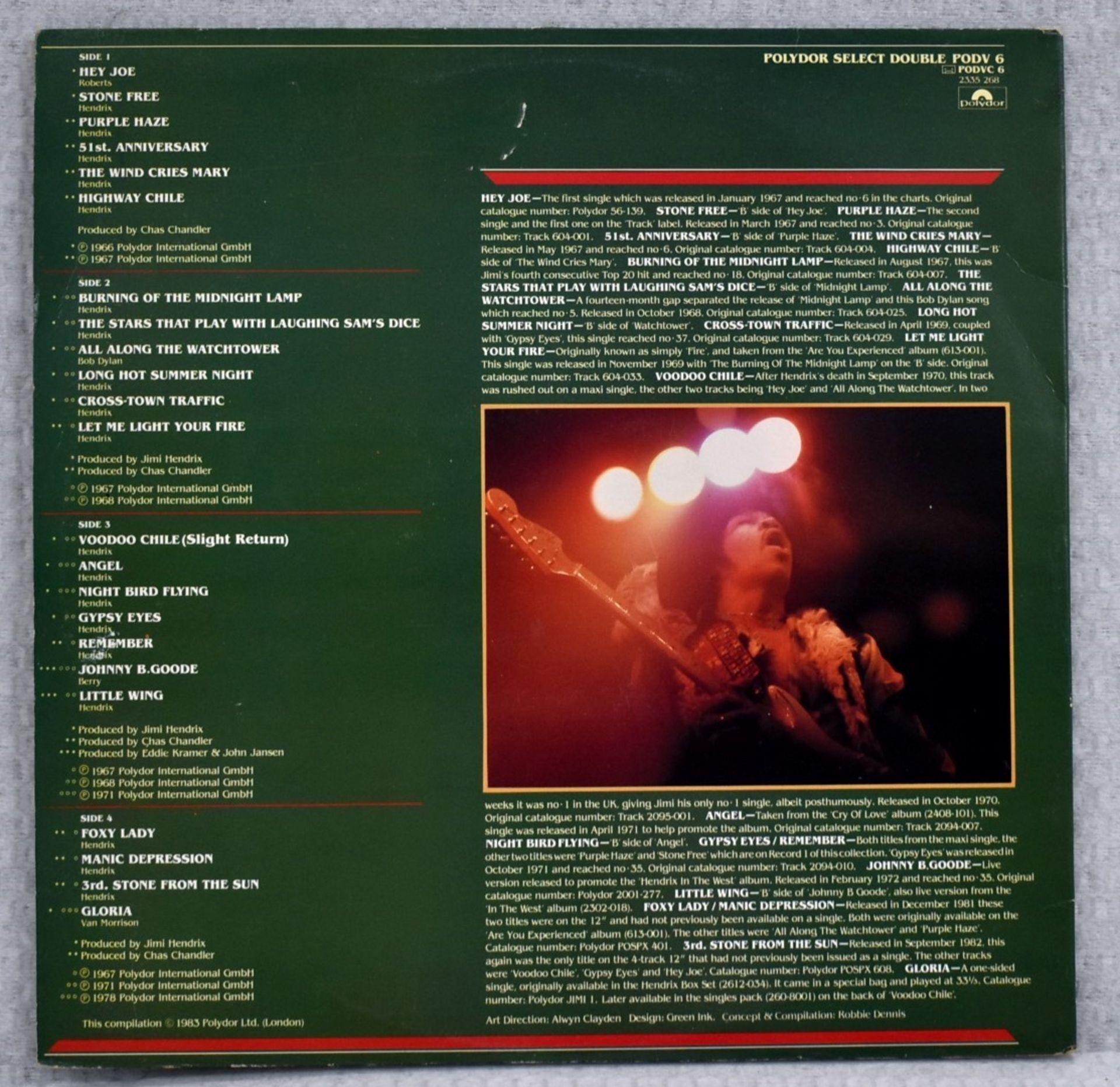 1 x JIMI HENDRIX The Singles Album Polydor Records Limited 1983 2 Double Sided 12 Inch Vinyls - - Image 5 of 22