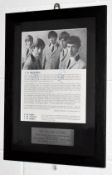 1 x Framed THE ROLLING STONES Autographs - 1964 Richmond Jazz and Blues Festival Programme Signed