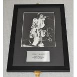 1 x Authentic DAVID BOWIE Autograph With COA - Monochrome Photograph Signed By David Bowie