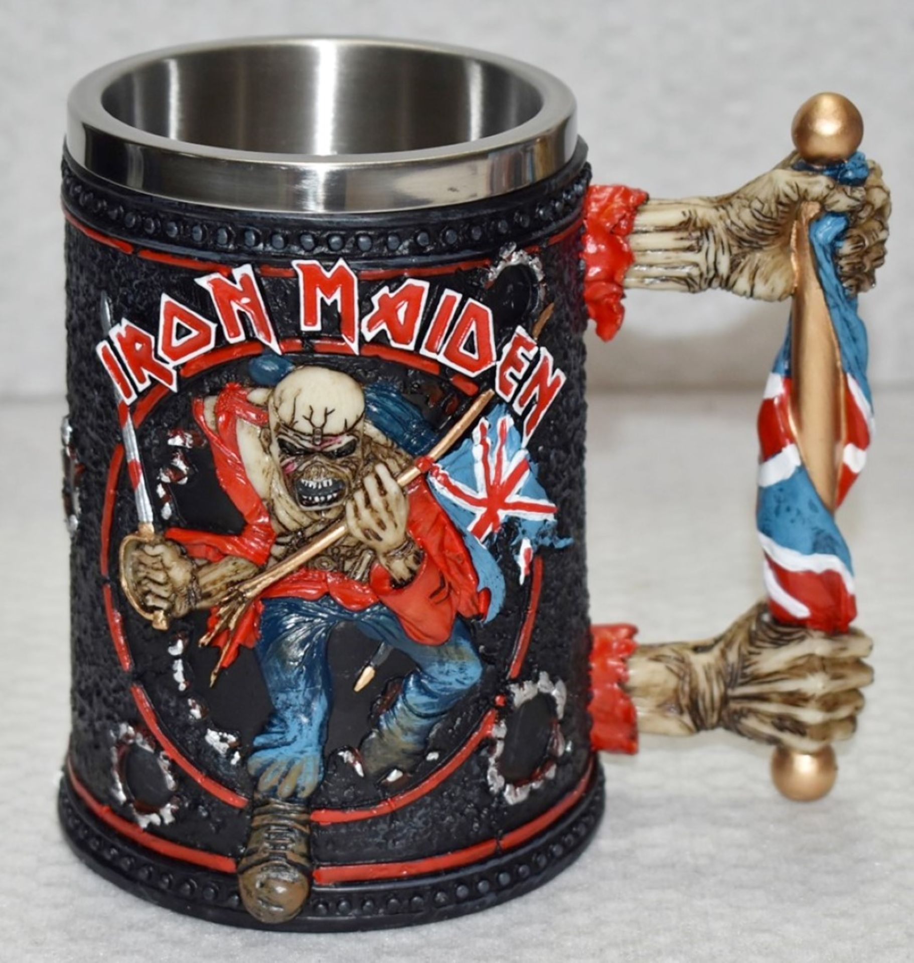 1 x Iron Maiden Tankard Beer Mug - RRP £60 - High Quality Hand Painted - Removable Insert - - Image 9 of 13