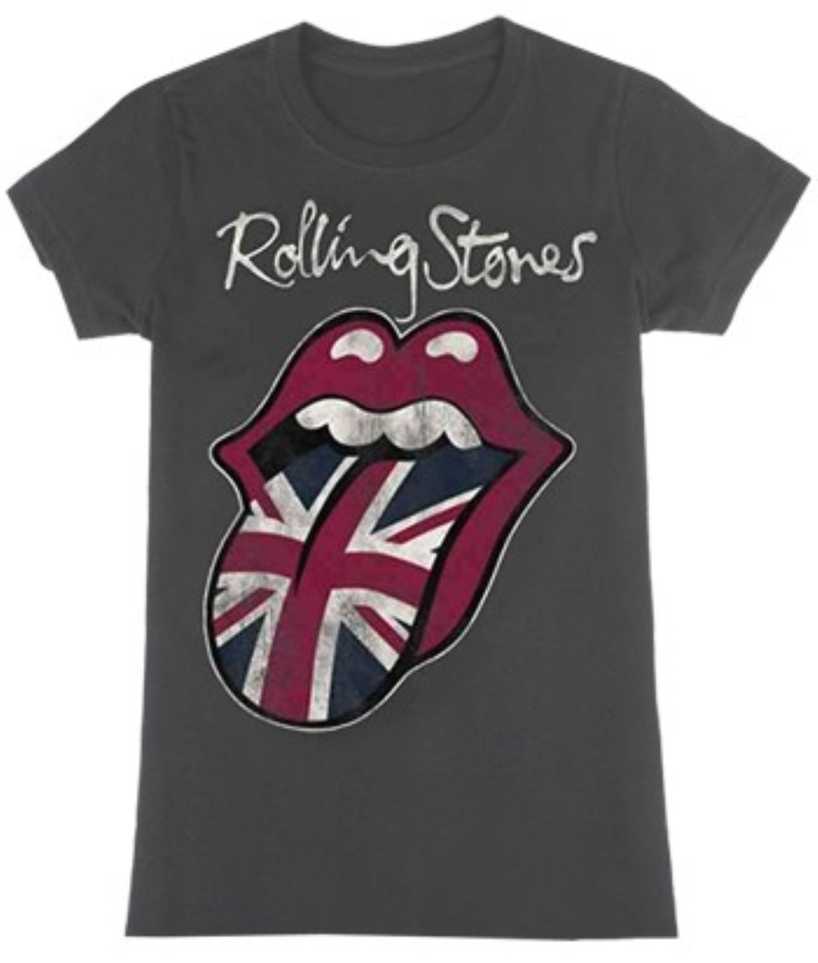 3 x THE ROLLING STONES Various Designs Short Sleeve Ladies T-Shirts - Size: Large - Officially - Image 3 of 8