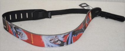 1 x Iron Maiden Leather Guitar Strap by Perri's - Officially Licensed Merchandise - RRP £40 - New &