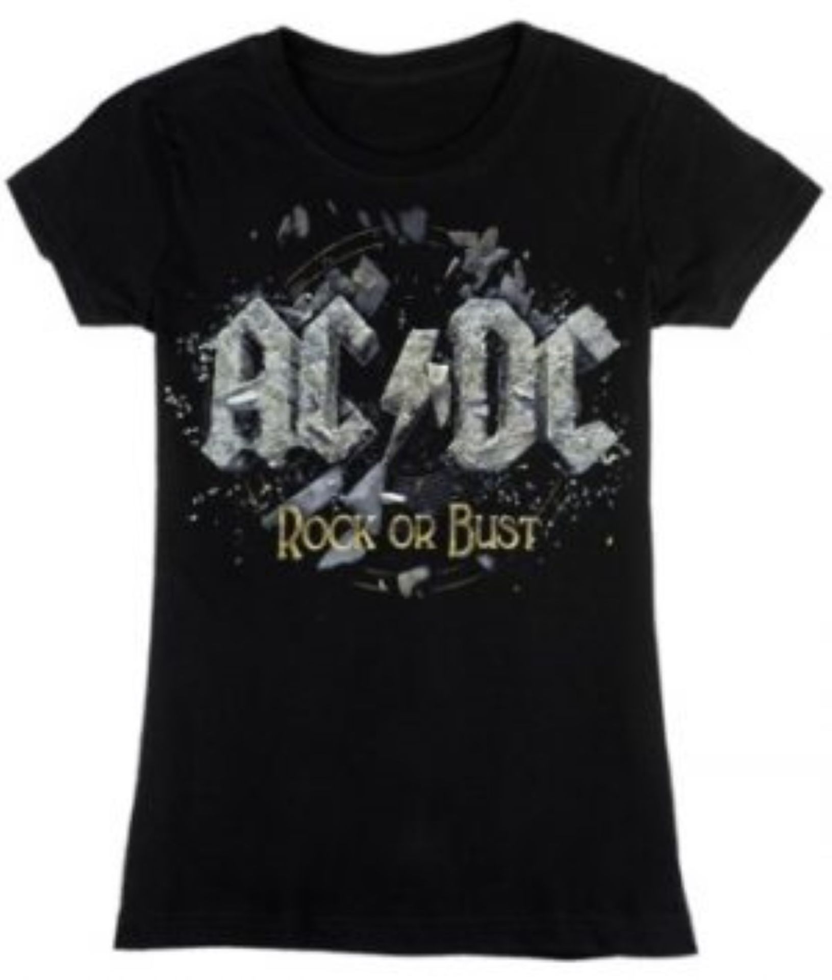 3 x Rock and Roll Themed Def Leppard, AC/DC and Green Day Ladies T-Shirts - Size: Large - - Image 3 of 6