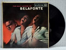 1 x HARRY BELAFONTE The Many Moods of Belafonte Decca Records and Belafonte Enterprises 2 Sided 12