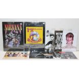 8 x Pieces of Rock n Roll Metal Wall Art - Size: 29x20cm & 40x28cm - Features Nirvana, Elvis,