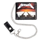 1 x Metallica Men's Bifold Wallet With Chain - Presented in Gift Box - Officially Licensed