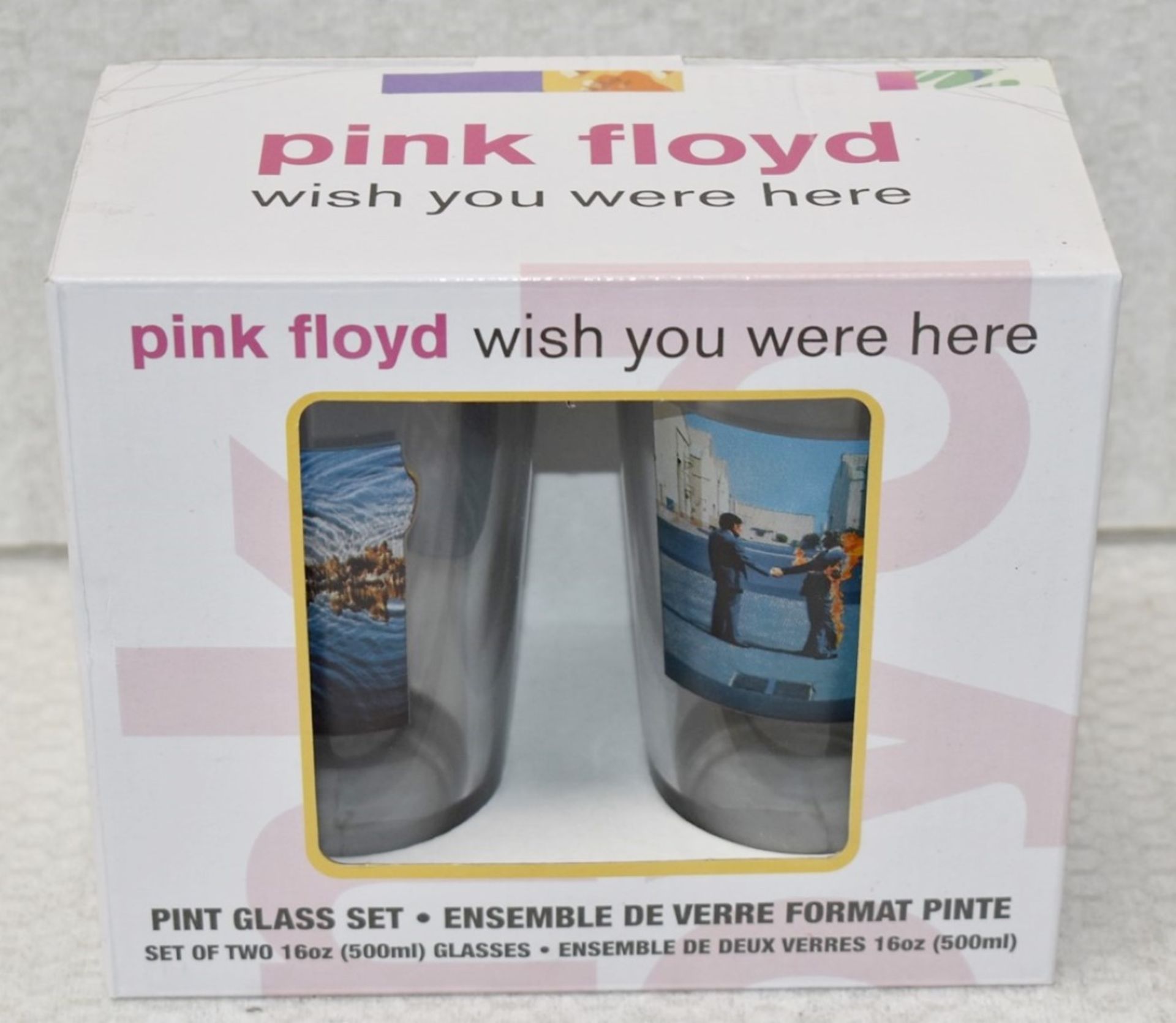 5 x Sets of Pink Floyd 'Wish You Were Here' Drinking Glass Gift Packs - Each Pack Contains 2 x 16oz - Image 2 of 4