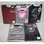 5 x Rock n Roll Themed Baby Suits - For Ages 3-6 Months - Features Kiss, Ramones and The Clash -