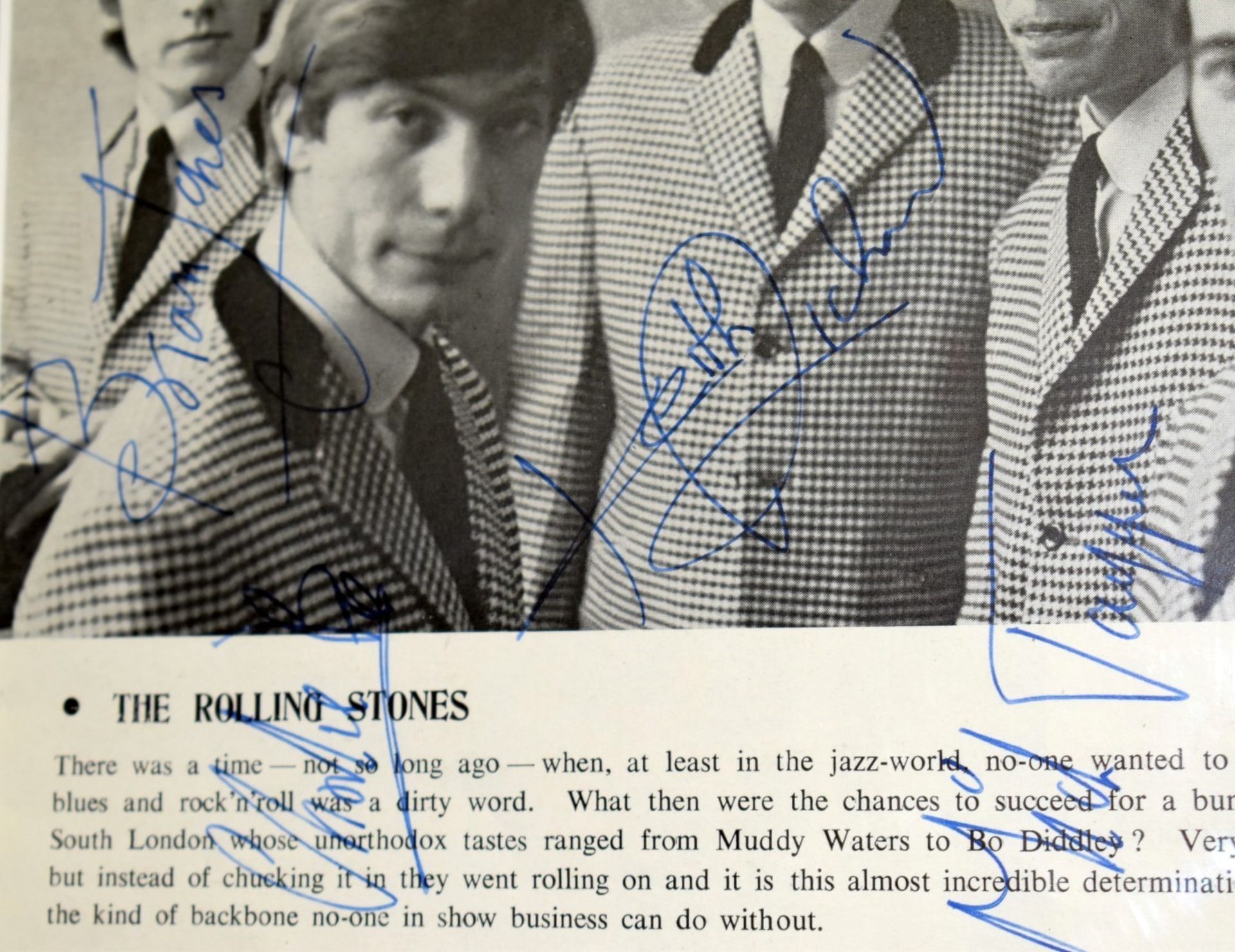 1 x Framed THE ROLLING STONES Autographs - 1964 Richmond Jazz and Blues Festival Programme Signed - Image 4 of 13