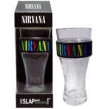 1 x Nirvana Slap Band Drinking Glass With Gift Box - Officially Licensed Merchandise - New & Unused