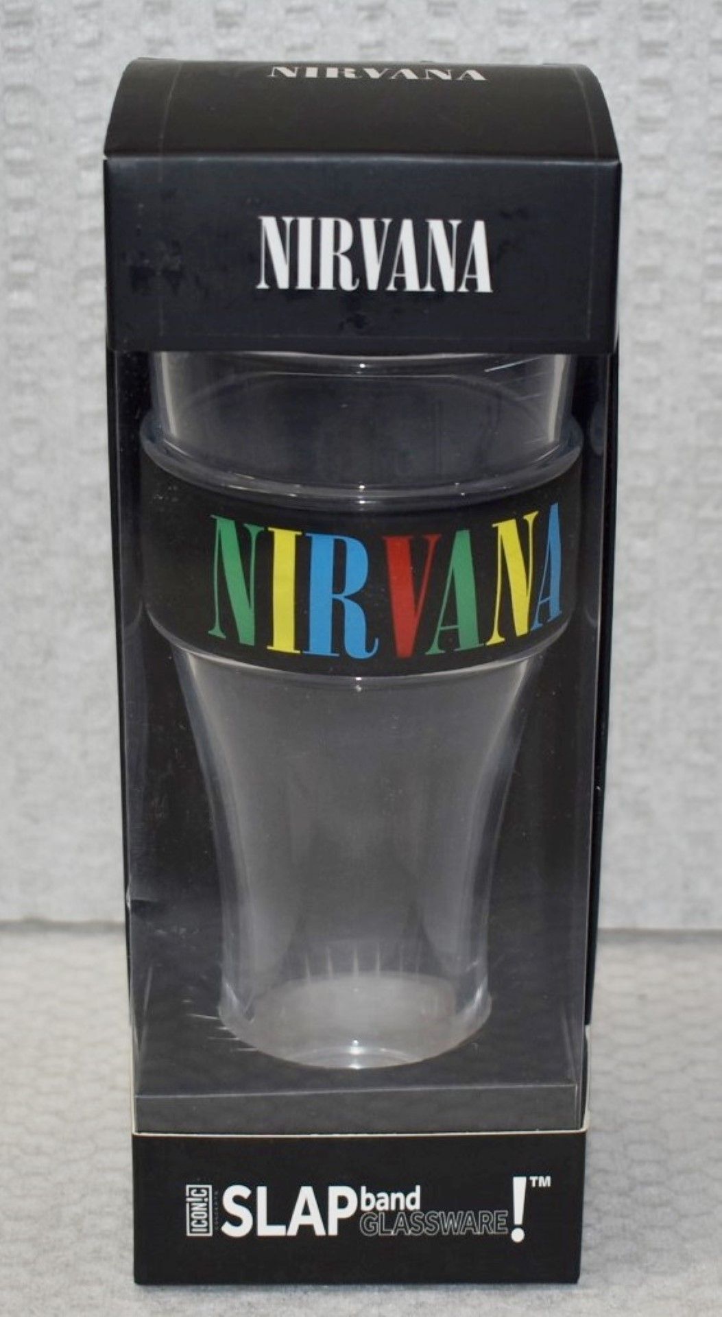 1 x Nirvana Slap Band Drinking Glass With Gift Box - Officially Licensed Merchandise - New & Unused - Image 2 of 7