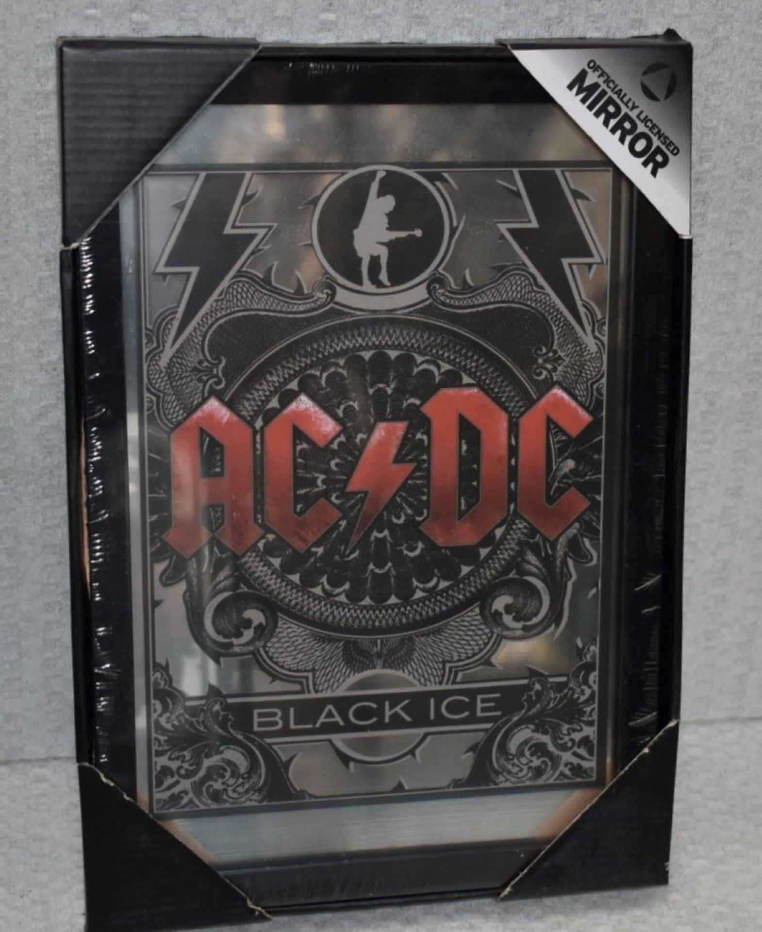 1 x ACDC Black Ice Wall Mirror - Officially Licensed Merchandise - Size: 32 x 22 cms -New & - Image 4 of 5