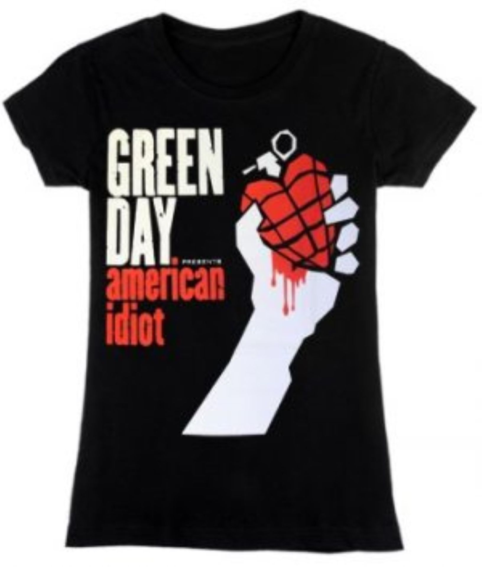 3 x Rock and Roll Themed Def Leppard, AC/DC and Green Day Ladies T-Shirts - Size: Large - - Image 2 of 6